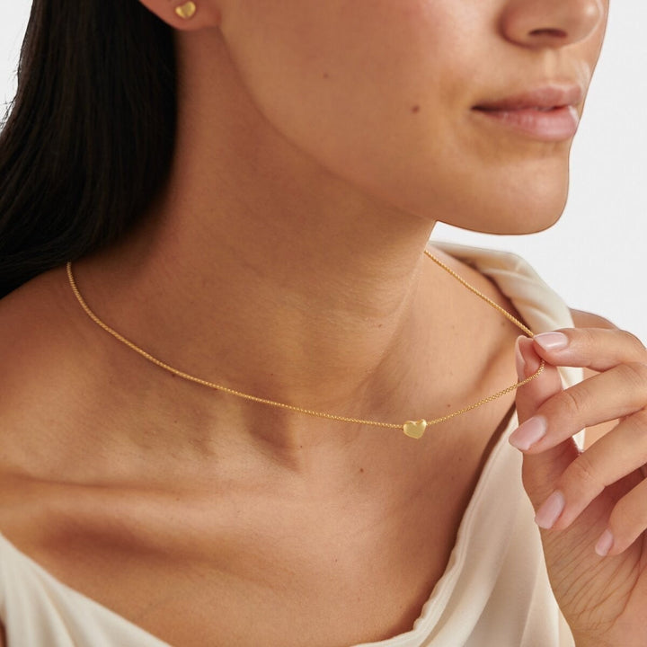 Katie Loxton Heart Of Gold Waterproof Charm Necklace | Item code KLJ6369