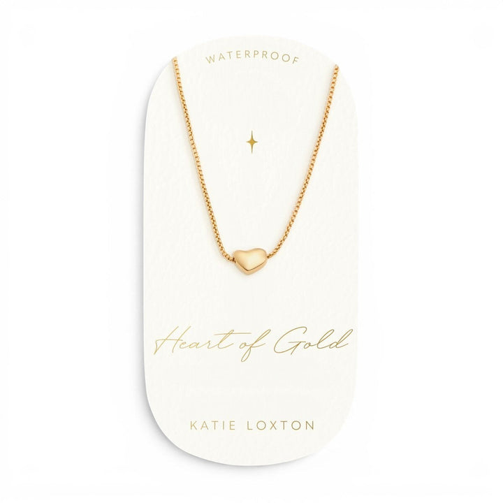 Katie Loxton Heart Of Gold Waterproof Charm Necklace | Item code KLJ6369