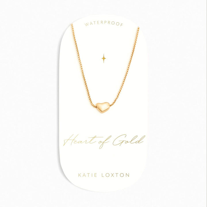 Katie Loxton Heart Of Gold Waterproof Charm Necklace | Item code KLJ6369