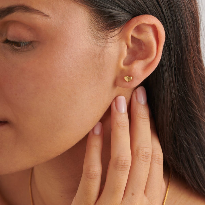 Katie Loxton Heart Of Gold Waterproof Stud Earrings KLJ6371