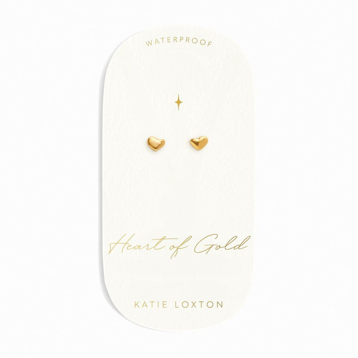 Katie Loxton Heart Of Gold Waterproof Stud Earrings KLJ6371