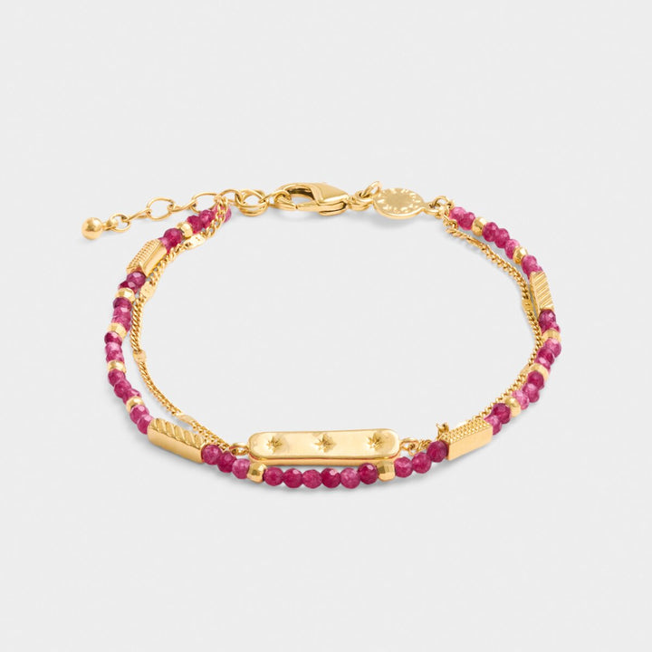 Katie Loxton 'January' Waterproof Gold Birthstone Bracelet | Item code KLJ6379