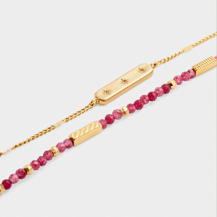 Katie Loxton 'January' Waterproof Gold Birthstone Bracelet | Item code KLJ6379
