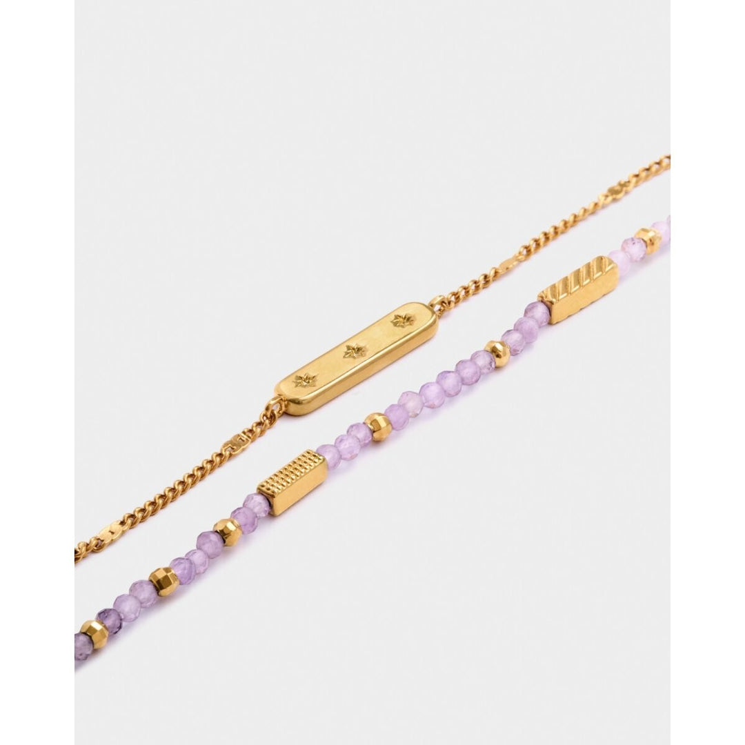 Katie Loxton 'February' Waterproof Gold Birthstone Bracelet