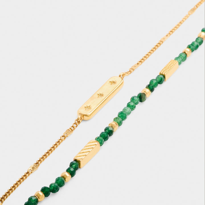 Katie Loxton 'May' Waterproof Gold Birthstone Bracelet KLJ6383