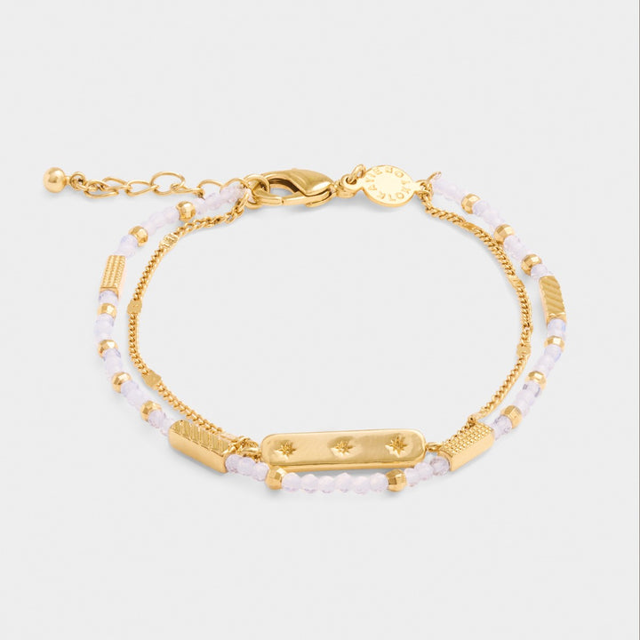 Katie Loxton 'June' Waterproof Gold Birthstone Bracelet KLJ6384