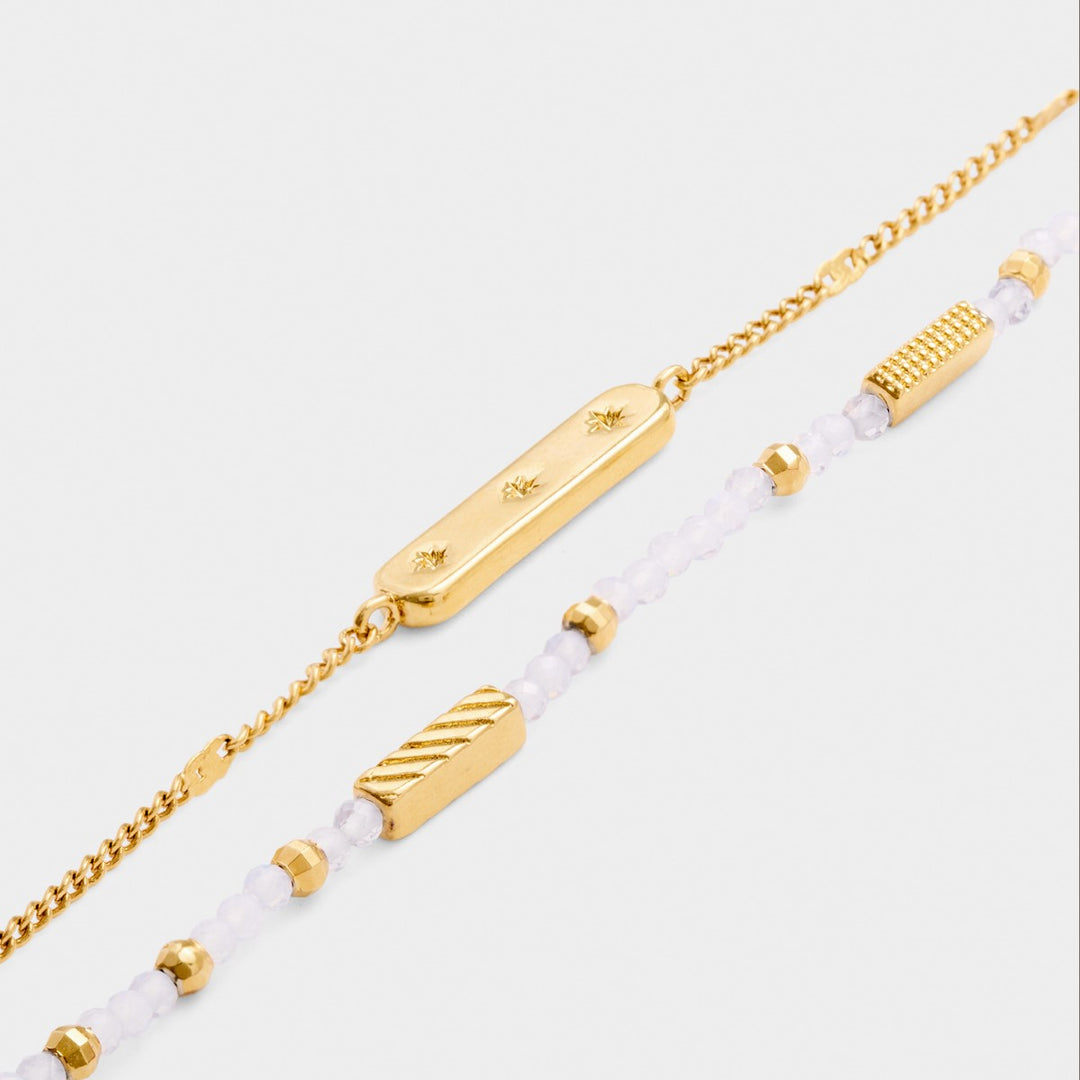 Katie Loxton 'June' Waterproof Gold Birthstone Bracelet KLJ6384