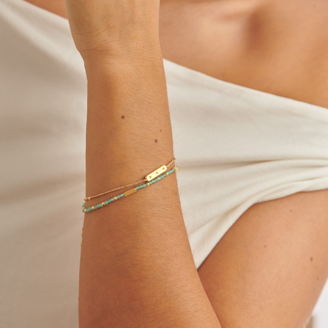 Katie Loxton 'August' Waterproof Gold Birthstone Bracelet KLJ6386