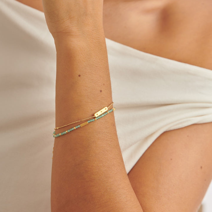 Katie Loxton 'August' Waterproof Gold Birthstone Bracelet KLJ6386