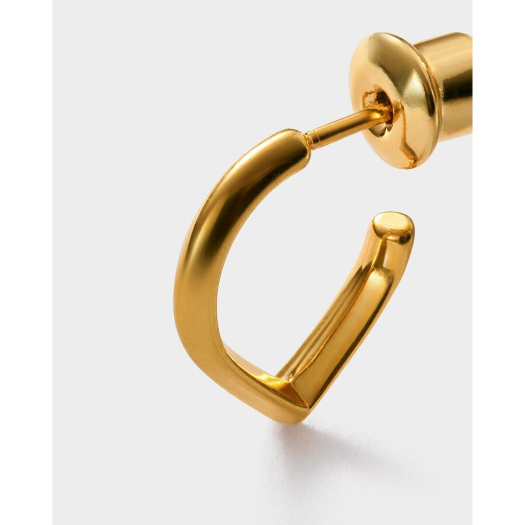 Katie Loxton Elsi Waterproof Gold Huggie Hoop Earrings. Item code KLJ6401.