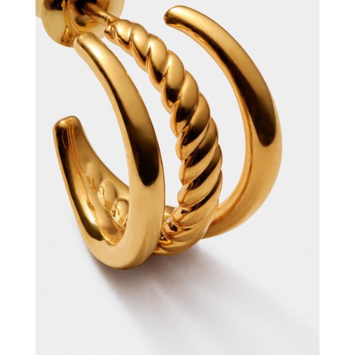 Katie Loxton Laia Waterproof Gold Illusion Hoop Earrings. Item code KLJ6403.