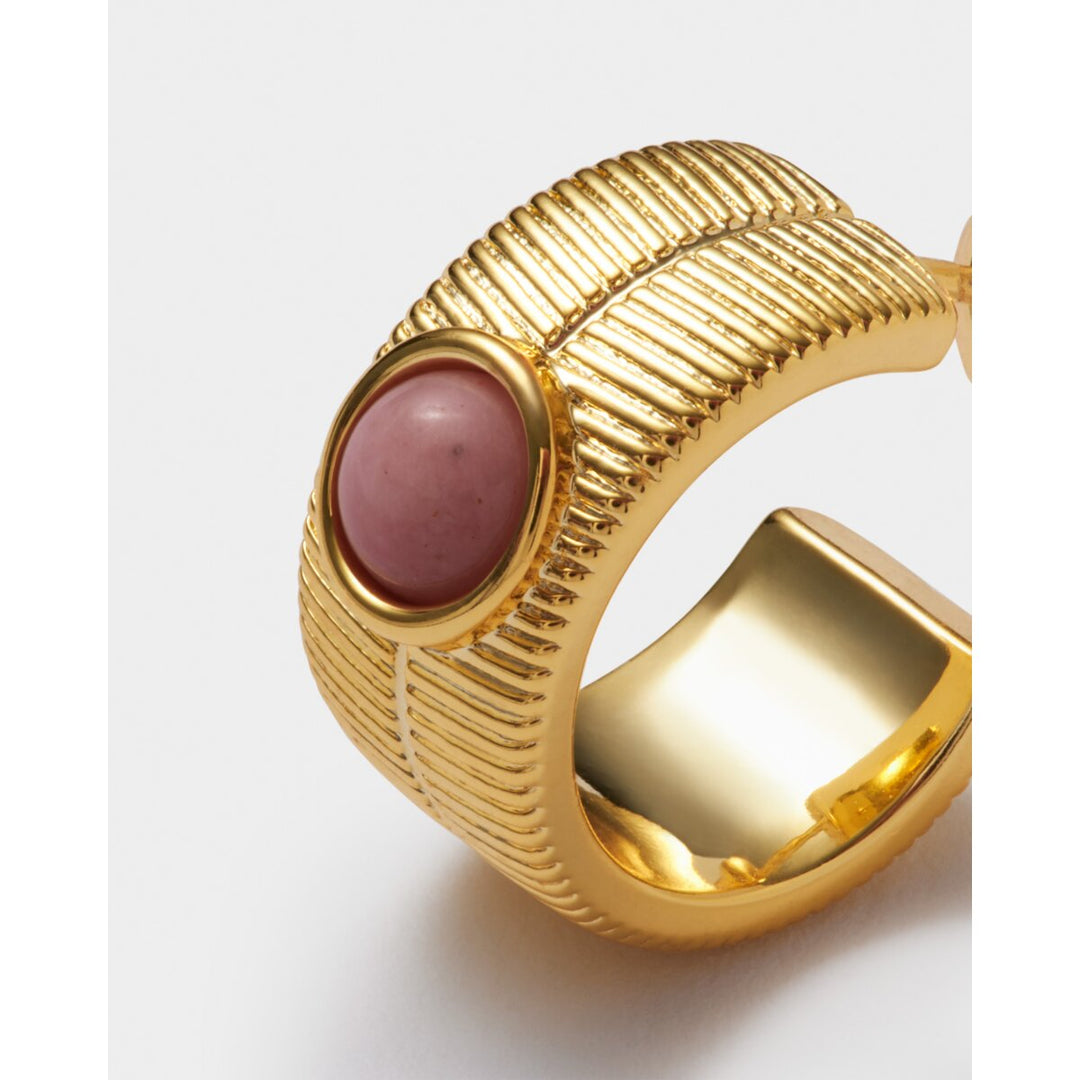 Katie Loxton October Waterproof Gold Birthstone Hoop Earrings. Item code KLJ6429.