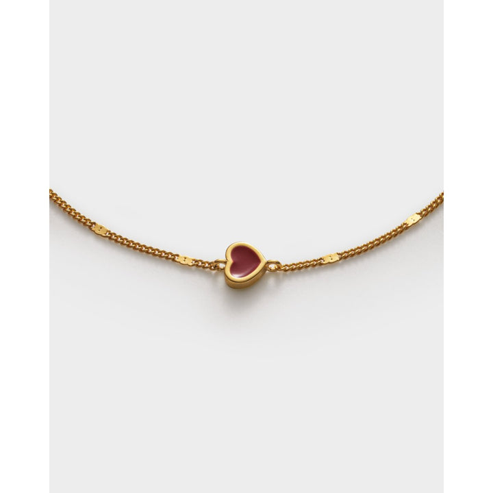 Katie Loxton Rouge Waterproof Gold Heart Bracelet. Item code KLJ6436.