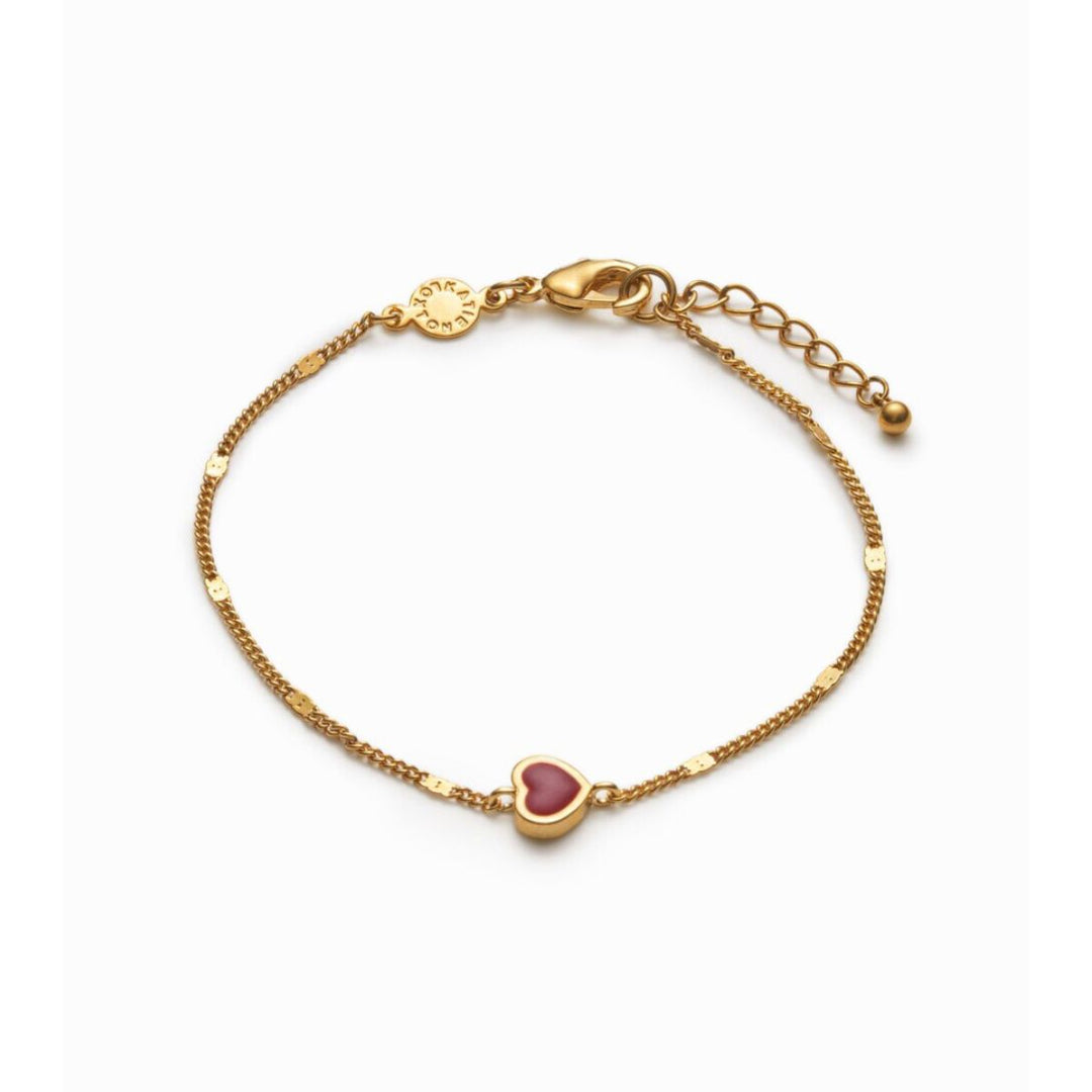 Katie Loxton Rouge Waterproof Gold Heart Bracelet