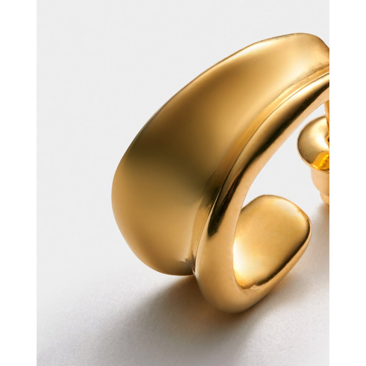 Katie Loxton Molten Luxe Waterproof Gold Hoop Earrings. Item code KLJ6441.