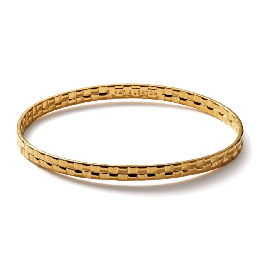 Katie Loxton Taya Waterproof Gold Woven Bangle KLJ6456
