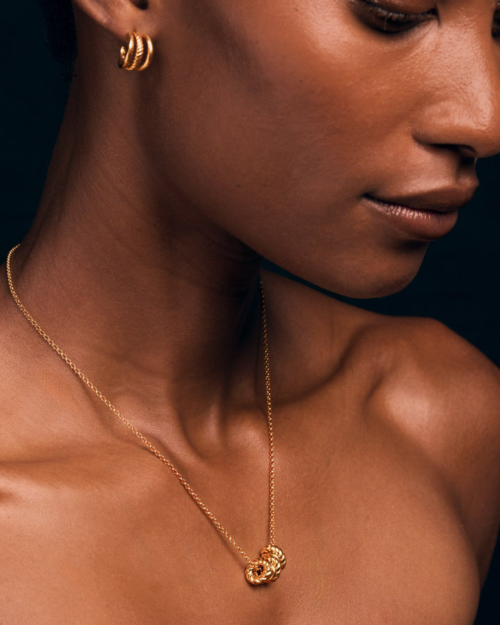 Katie Loxton Laia Waterproof Gold Necklace. Item code KLJ6460.