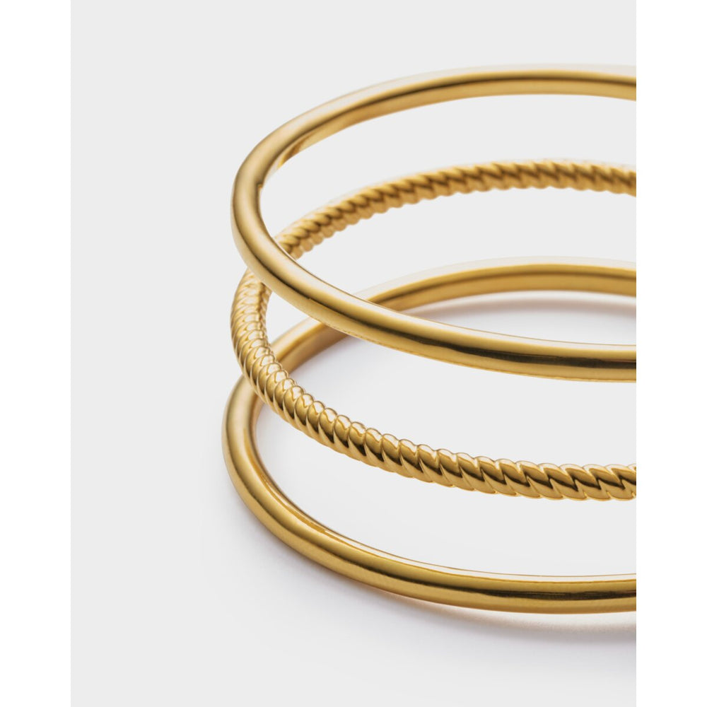 Katie Loxton Laia Waterproof Gold Bangle. Item code KLJ6461.