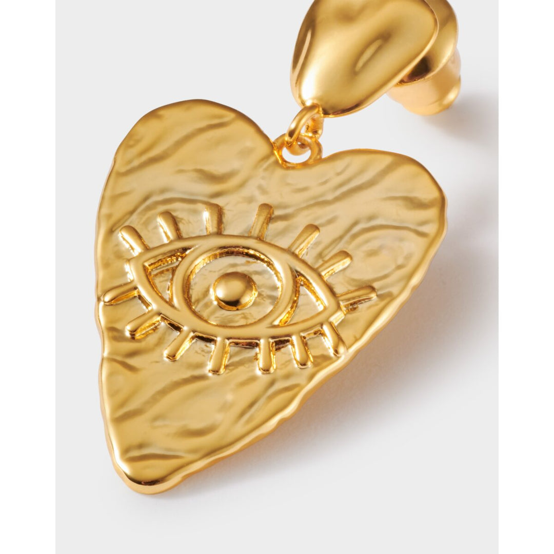 Katie Loxton Solesi Heart Waterproof Gold Earrings