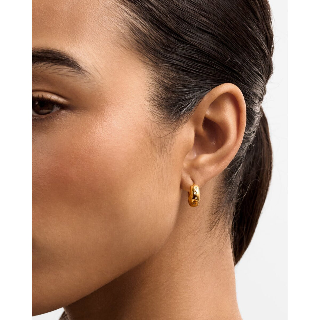Katie Loxton Starry Waterproof Gold Hoop Earrings