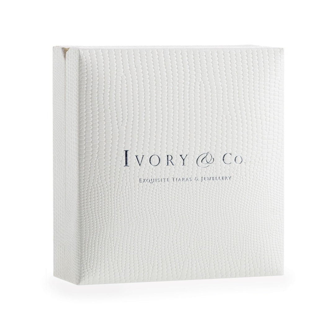 Ivory & Co Marseille Crystal Toggle Rhodium Bracelet