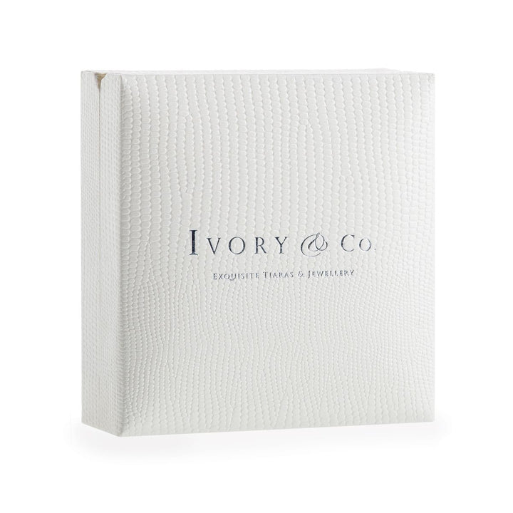 Ivory & Co Manhattan Crystal Pear Cut Earrings