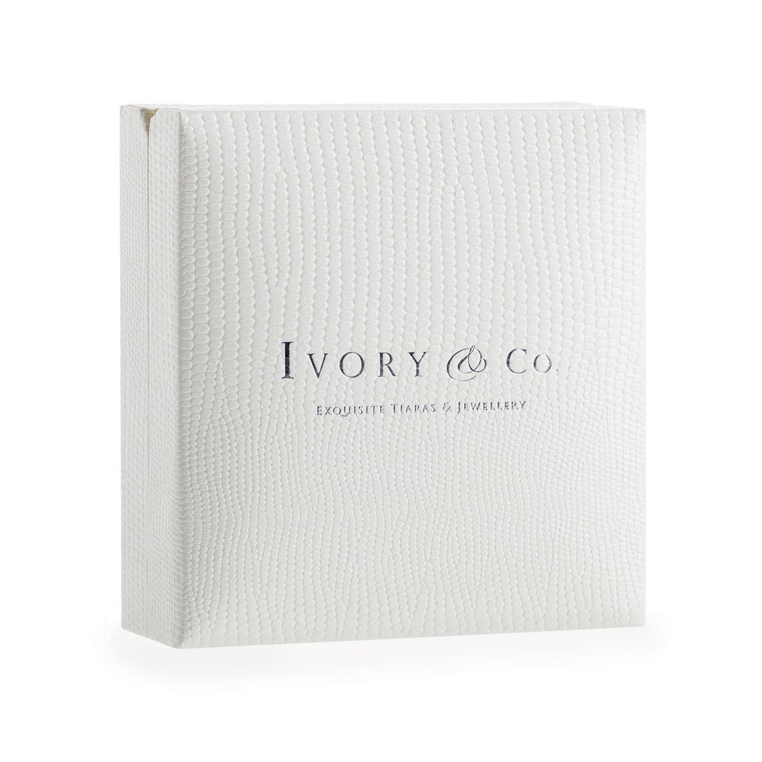 Ivory & Co Portland Solitaire Crystal Pearl Earrings