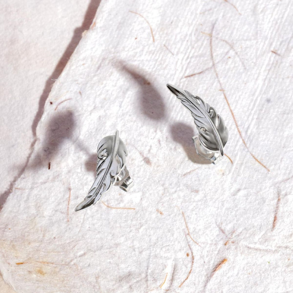 Kit Heath Feather Wisp Stud Earrings - 40315RP