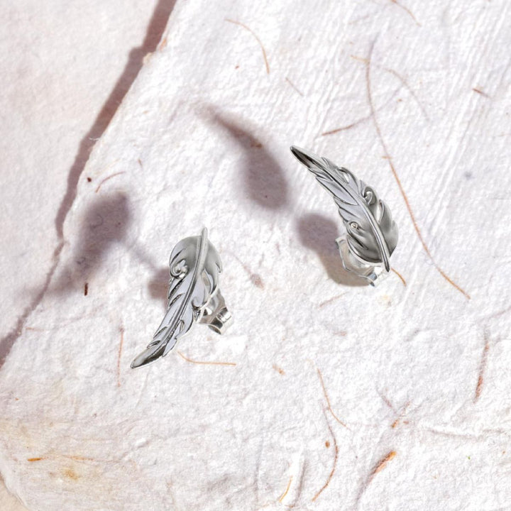 Kit Heath Feather Wisp Stud Earrings - 40315RP