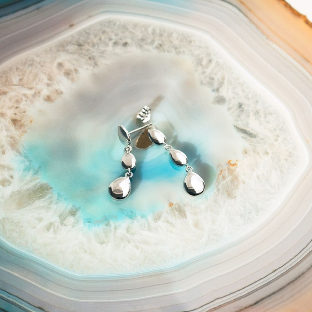 Kit Heath Coast Pebbles Linking Drop Earrings - 60189RP029