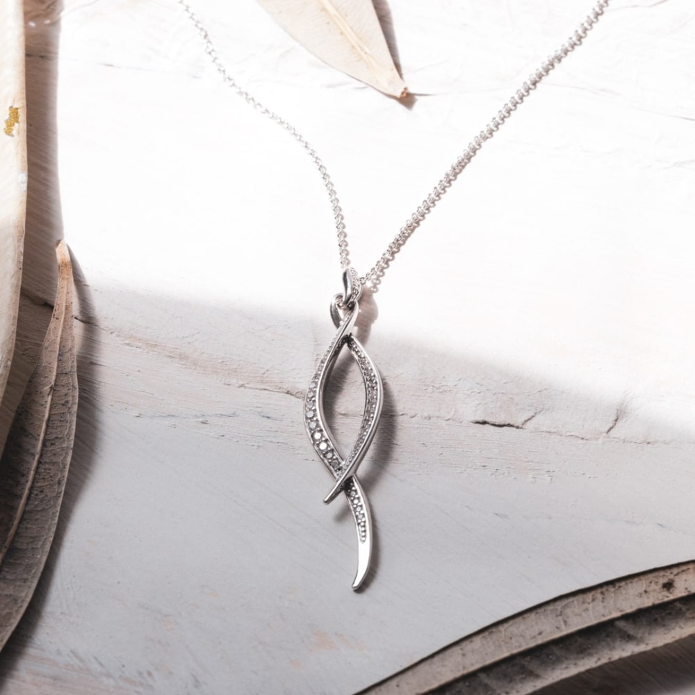 Kit Heath Entwine Twine Twist PavÃ© Necklace