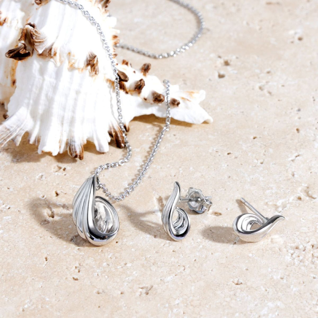 Kit Heath OcÃ©ane Shell Wave Stud Earrings - 41211RP