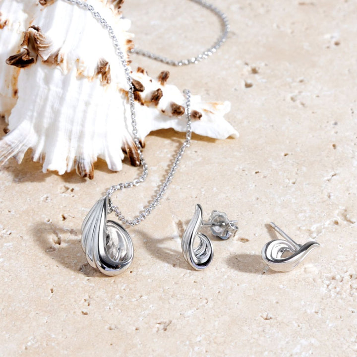 Kit Heath OcÃ©ane Shell Wave Stud Earrings - 41211RP