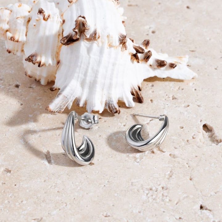Kit Heath OcÃ©ane Shell Wave Hoop Earrings - 61211RP