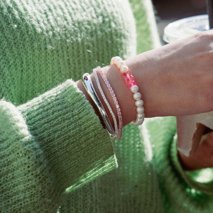 Thomas Sabo Silver Tennis Bracelet with White Zirconia - A2167-051-14-L19