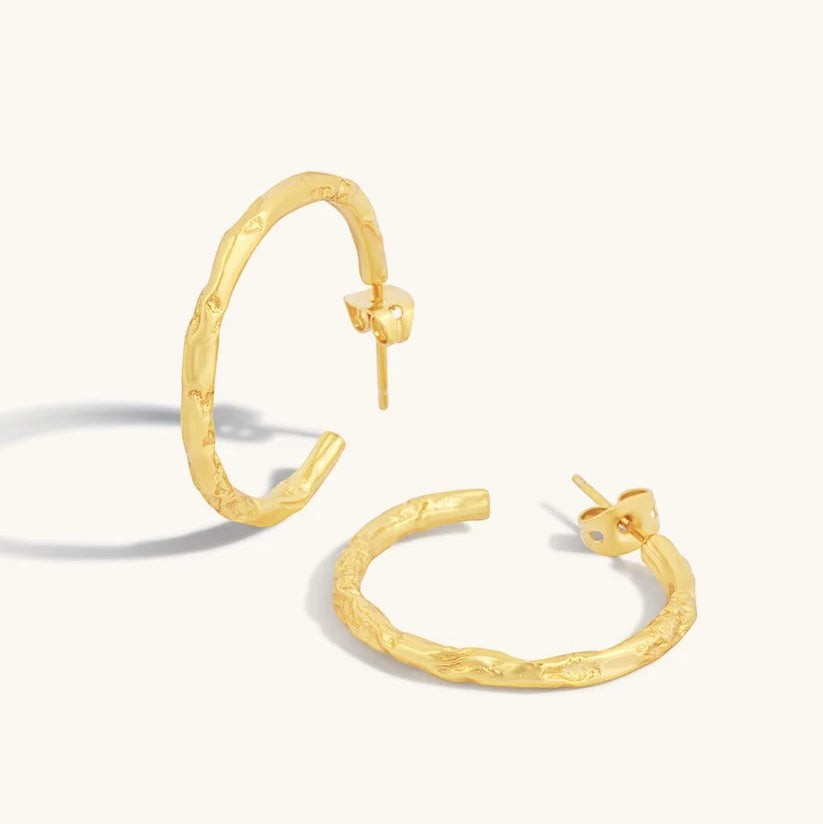 Formation Co Magma Textured Hoop Earrings