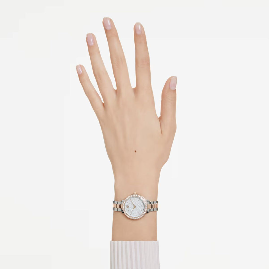 Swarovski Matrix Watch Swiss Made Metal Bracelet - Rose Gold Tone Finish - 5715028