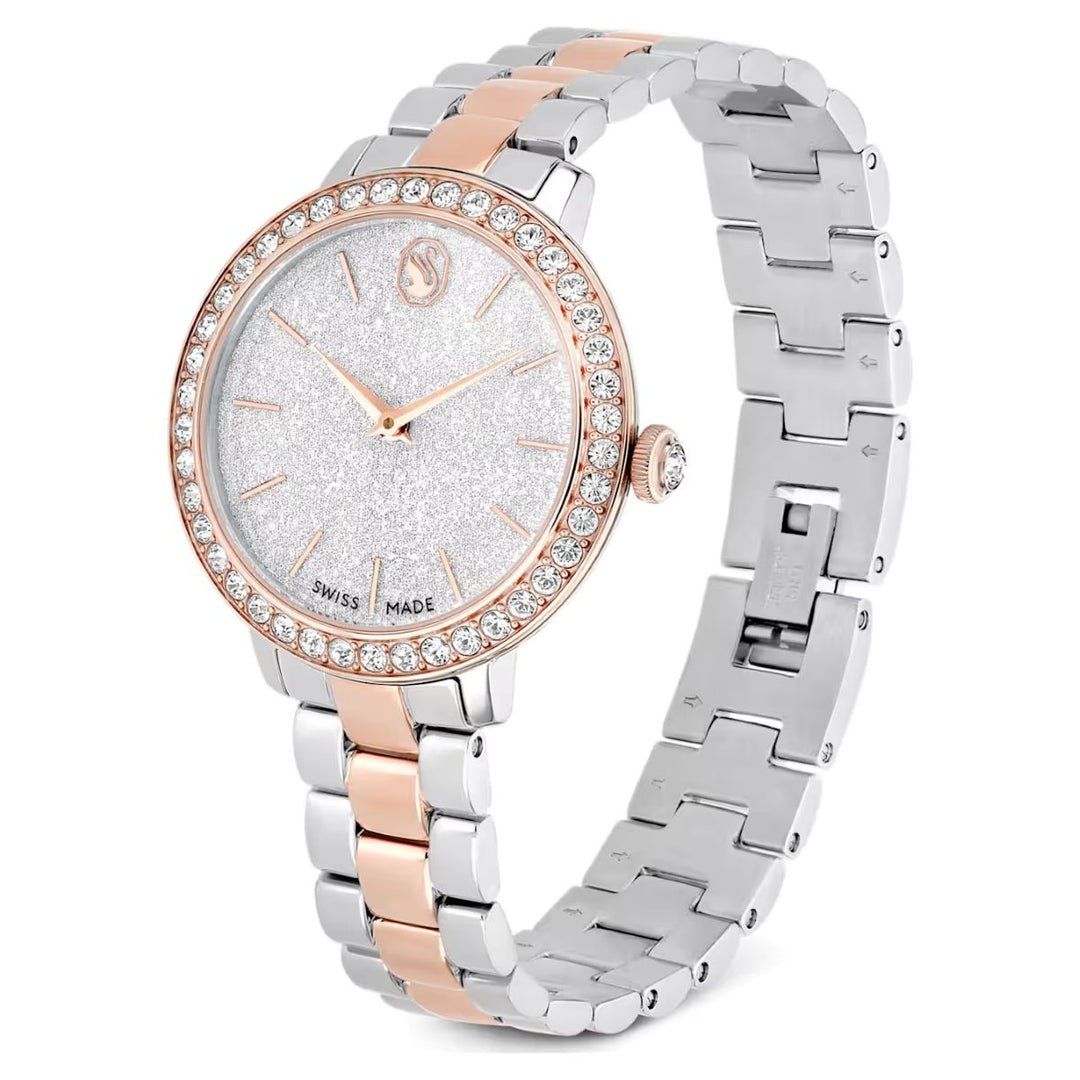 Swarovski Matrix Watch Swiss Made Metal Bracelet - Rose Gold Tone Finish - 5715028