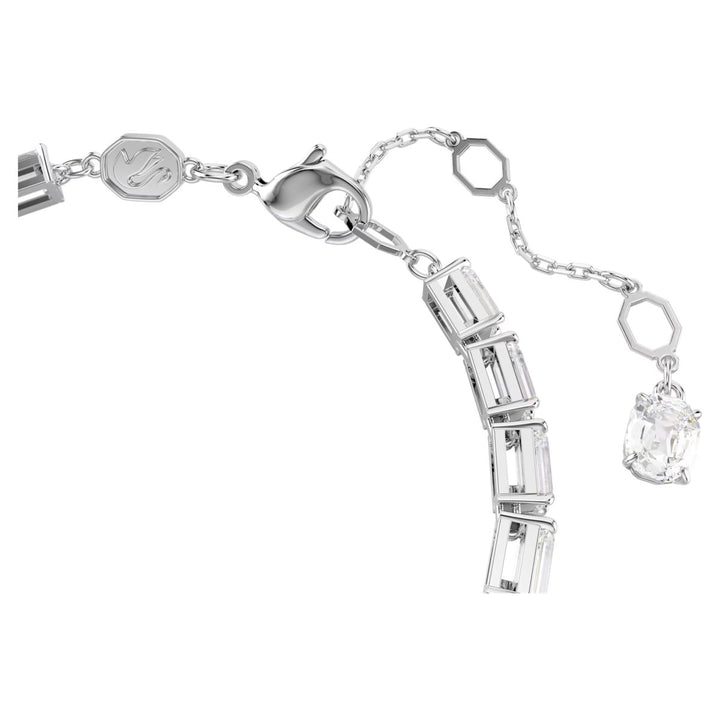 Swarovski Matrix Tennis Bracelet Baguette Cut - White with Rhodium Plating - 5707200
