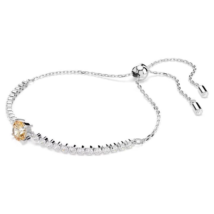 Swarovski Matrix Tennis Bracelet Mixed Cuts Yellow Rhodium Plated 5690694