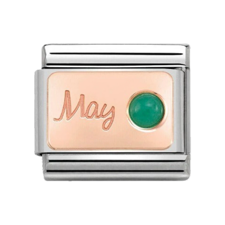 Nomination Rose Gold Classic May Birthstone Charm - 430508/05