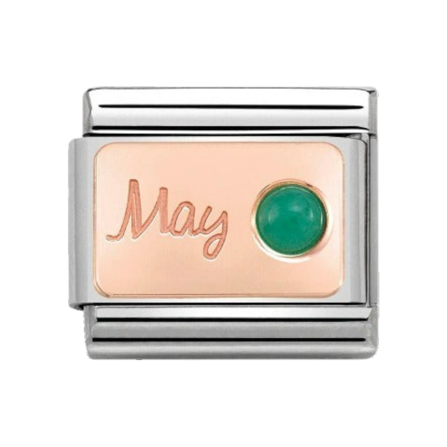 Nomination Rose Gold Classic May Birthstone Charm - 430508/05