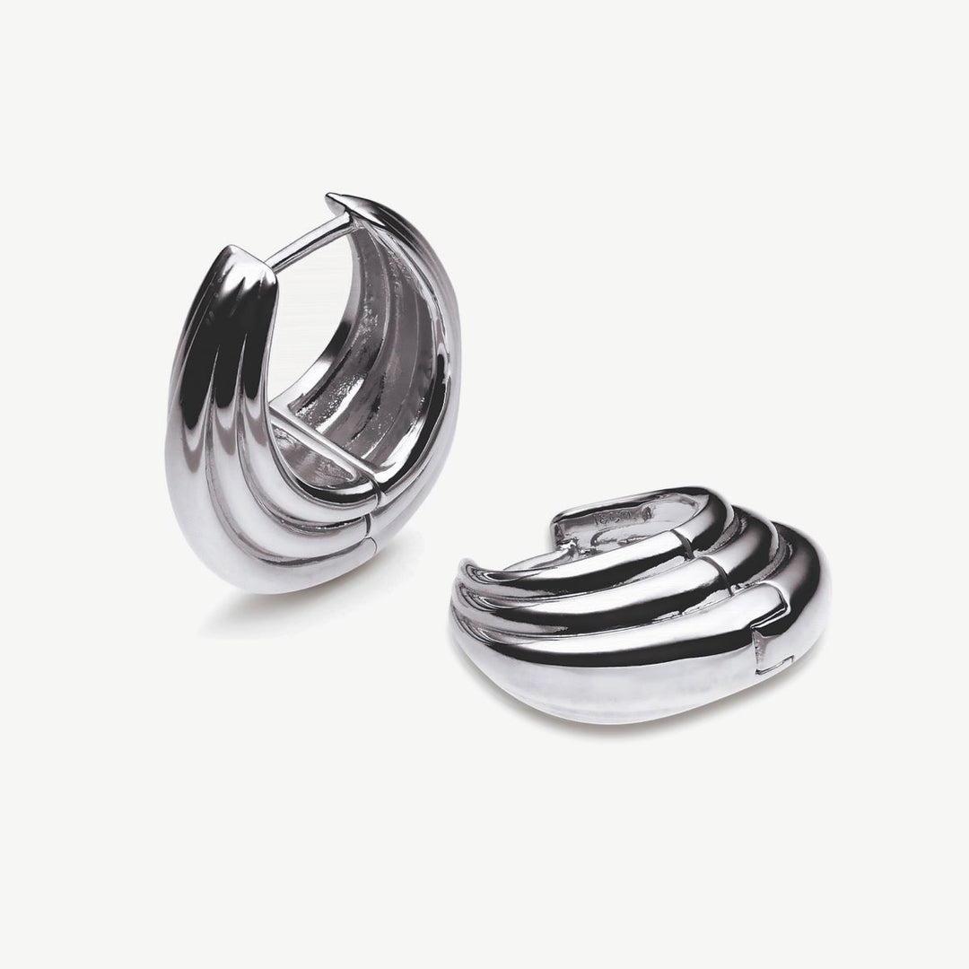 Sarah Alexander Medusa Chunky Ridge Hoop Earrings - sa-medusae