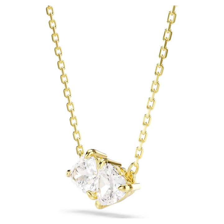 Swarovski Mesmera Attract Heart Necklace - White with Gold Tone Plating - 5733475