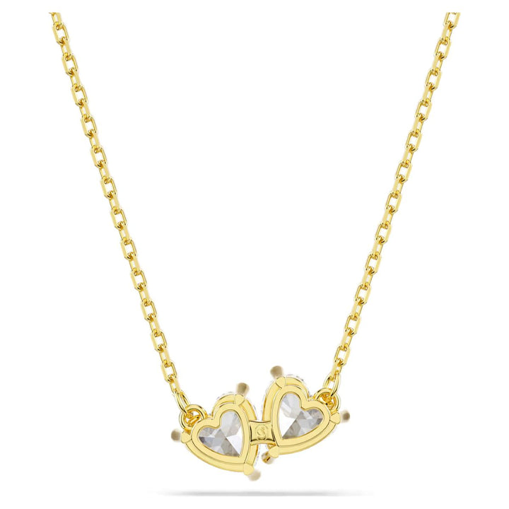 Swarovski Mesmera Attract Heart Necklace - White with Gold Tone Plating - 5733475