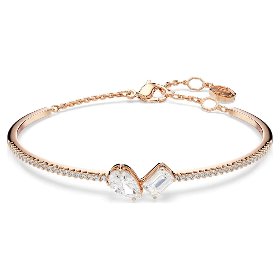 Swarovski Mesmera Bangle Mixed Cuts - White with Rose Gold Tone Plating - 5734247