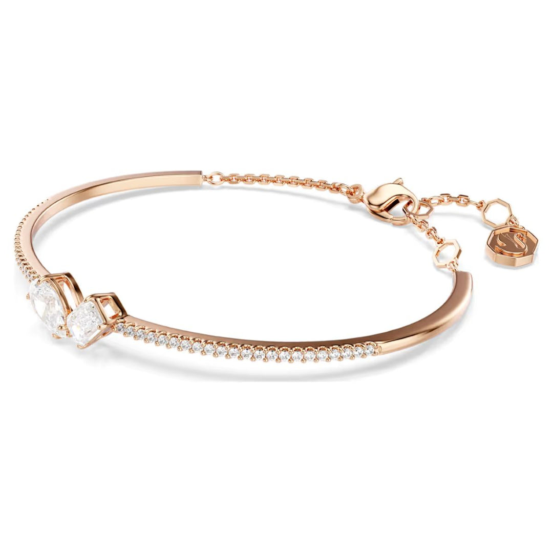 Swarovski Mesmera Bangle Mixed Cuts - White with Rose Gold Tone Plating - 5734247