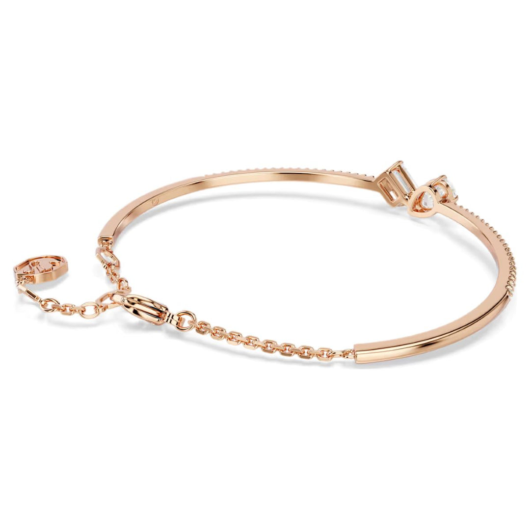 Swarovski Mesmera Bangle Mixed Cuts - White with Rose Gold Tone Plating - 5734247