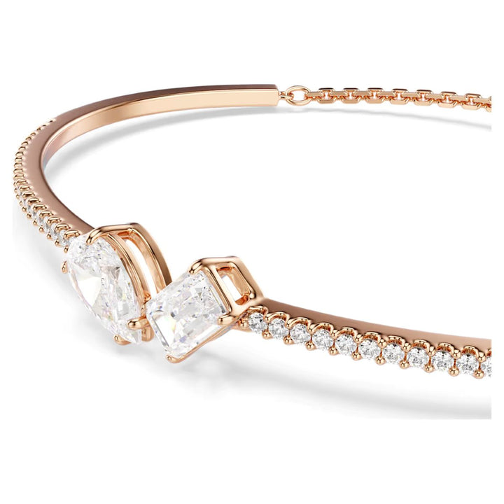 Swarovski Mesmera Bangle Mixed Cuts - White with Rose Gold Tone Plating - 5734247