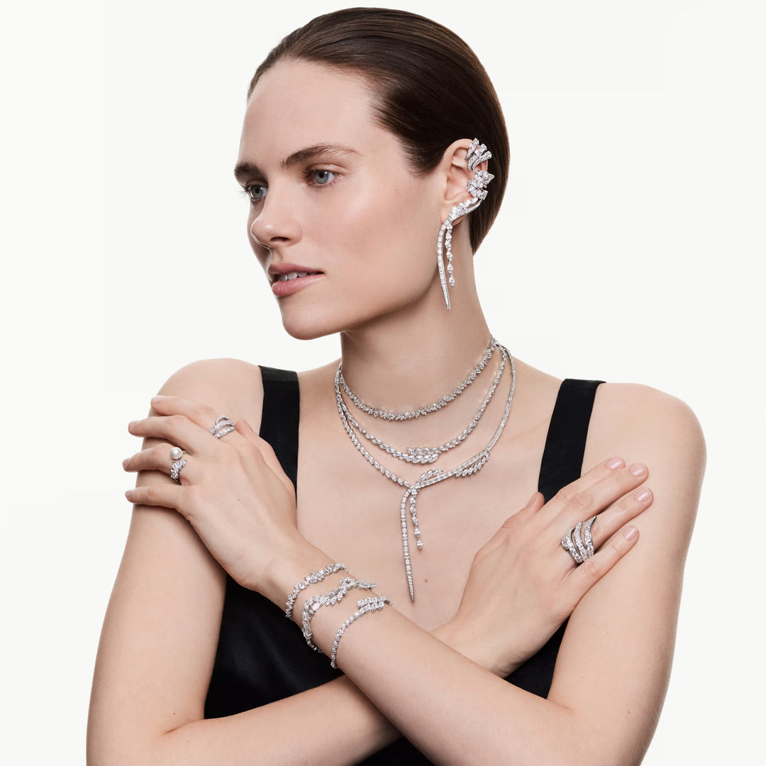 Swarovski Mesmera Bracelet Marquise Cut - White with Rhodium Plating